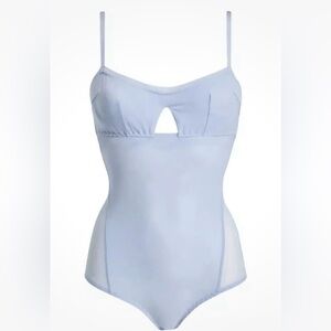 We Are Hah Under The Wire Bodysuit in Periwinkle XS